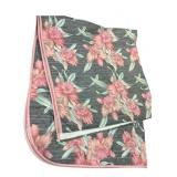 Vintage Floral Quilted Bedspread, Made in U.S.A.
