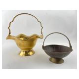 Hosley International Brass Basket and misc. brass