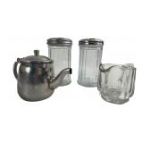 Polar Ware Stainless Steel Teapot and Glassware Se