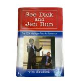Tim Skubick Signed See Dick and Jen Run Hardcover