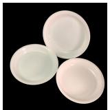Corning Ware and Pyrex White Glass Pie Plates