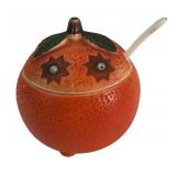 VTG Anthropomorphic Florida Orange Ceramic Sugar B