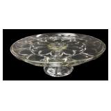 Pressed Glass Deviled Egg Pedestal Cake Stand