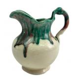 Drip Glaze Earthenware Pitcher