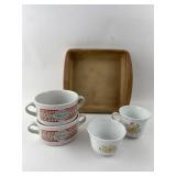 Pampered Chef Stoneware and Tabasco Soup Bowls