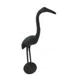 Cast Iron Crane Garden Statue