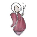 Stained Glass Angel Figurine with Halo