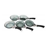 Pyrex Flameware and Corning Ware Skillet Set