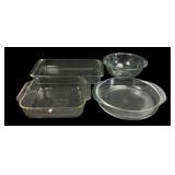 Pyrex Clear Glass Bakeware and Mixing Bowl Set