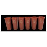 Vintage Copper-Tone Aluminum Mushroom Tumblers