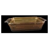 Anchor Hocking Fire-King Amber Glass Loaf Pan