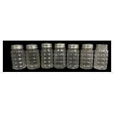 Anchor Hocking Glass Waffle Pattern Shakers