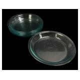 Pyrex Clear Glass Pie Plates, Set of 5
