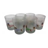 Culver, Ltd. Frosted Dachshund Lowball Glasses
