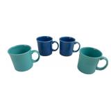 Fiesta HLC USA Stoneware Mugs, Set of 4