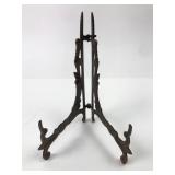 Cast Brass Rococo Style Folding Easel Stand