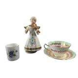 Collingwood Bone China Rainbow Cup and Saucer Set