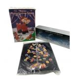 Silvestri Crystal Sleigh and Reindeer Holiday Set