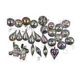 Iridescent Hand-Blown Glass Christmas Ornaments