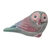 VTG Hand Carved and Painted Wooden Owl