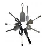 Assorted Stainless and Silverplate Serving Pieces
