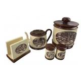 VTG Hershey Molds Ceramic Kitchen Set, 5-Piece
