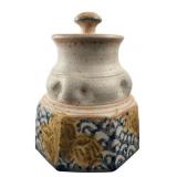 Haruta Signed Studio Pottery Stoneware Lidded Jar