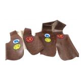 YMCA Y-Indian Braves Faux Leather Vests with Patch