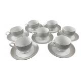 Mikasa Parchment Fine China Cup and Saucer Set