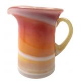Art Glass Swirl Creamer Pitcher