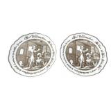 Hutschenreuther Porcelain Glassmaker Plates, Pr.