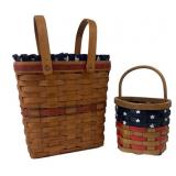 Longaberger Baskets Patriotic Set