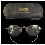 C. R. Ingalls Rimless Octagonal Eyeglasses
