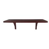 Painted Wood Wall Shelf with Plate Groove