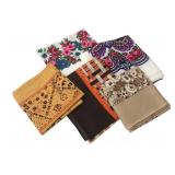 Glentex and Assorted Vintage Cotton Bandanas