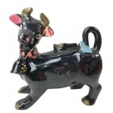 VTG Thames Redware Hand-Painted Cow Sugar Bowl