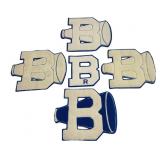Group of 5 Chenille Cheerleading Letter Patches