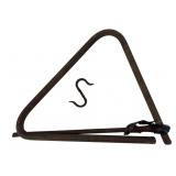 XL Wrought Iron Dinner Triangle with Striker and H