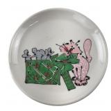 Debby Carman Hand-Painted Porcelain Mouse Plate