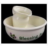 A Wish & A Prayer Blessing Bowl and Pitcher Set