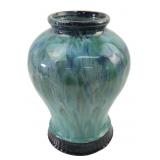 Drip Glazed Art Pottery Vase