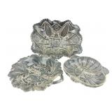 Assorted Pressed Glass Serving Dishes