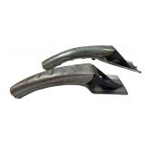 Pair of Vintage Galvanized Steel Oil Spouts