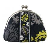 Vera Bradley Quilted Cotton Double Kisslock Wallet