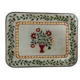 Centi Made Hand-Painted Floral Toleware Tray