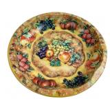 Daher Decorated Ware Fruit Motif Metal Bowl