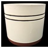 Modernist Style Banded Stoneware Planter