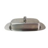VTG Oneida Stainless Steel Butter Dish with Lid