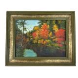 Freda Reichel Landscape Oil on Canvas Board