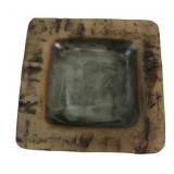 Signed Studio Art Pottery Glazed Stoneware Dish